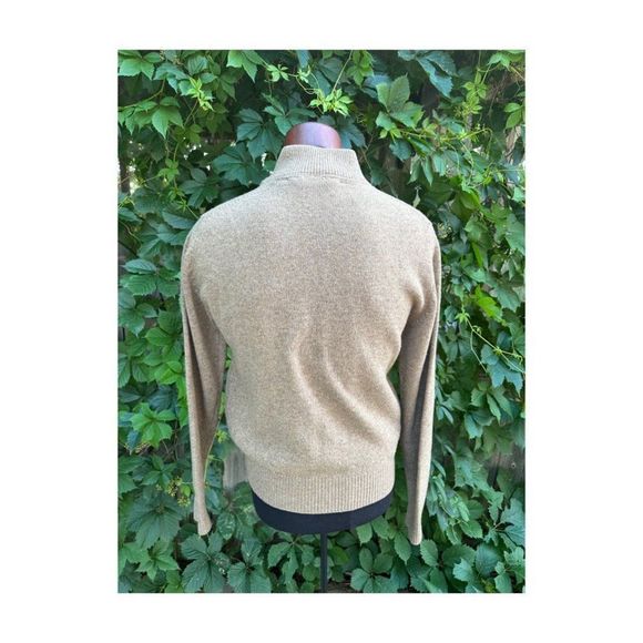 Vintage | 80s Calvin Klein 3-Ply Lambswool Cardigan Full Zip Sz M - Picture 5 of 10